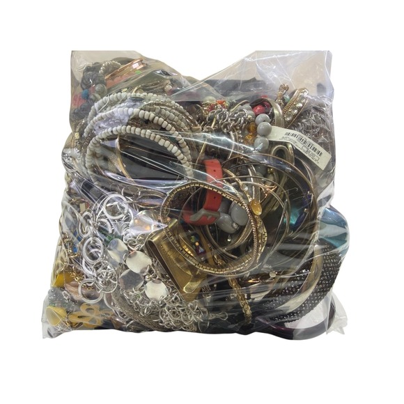 7 Pound Lot Vintage Current Costume Jewelry Craft Harvest Repair Repurpose Junk - Picture 2 of 7